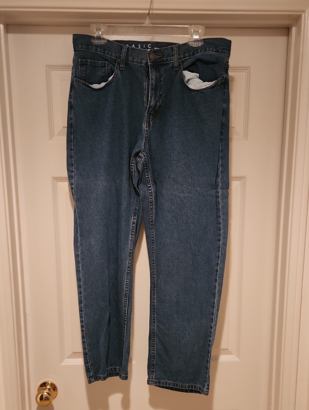 Men's Jeans in Dark Blue Denim 34x32